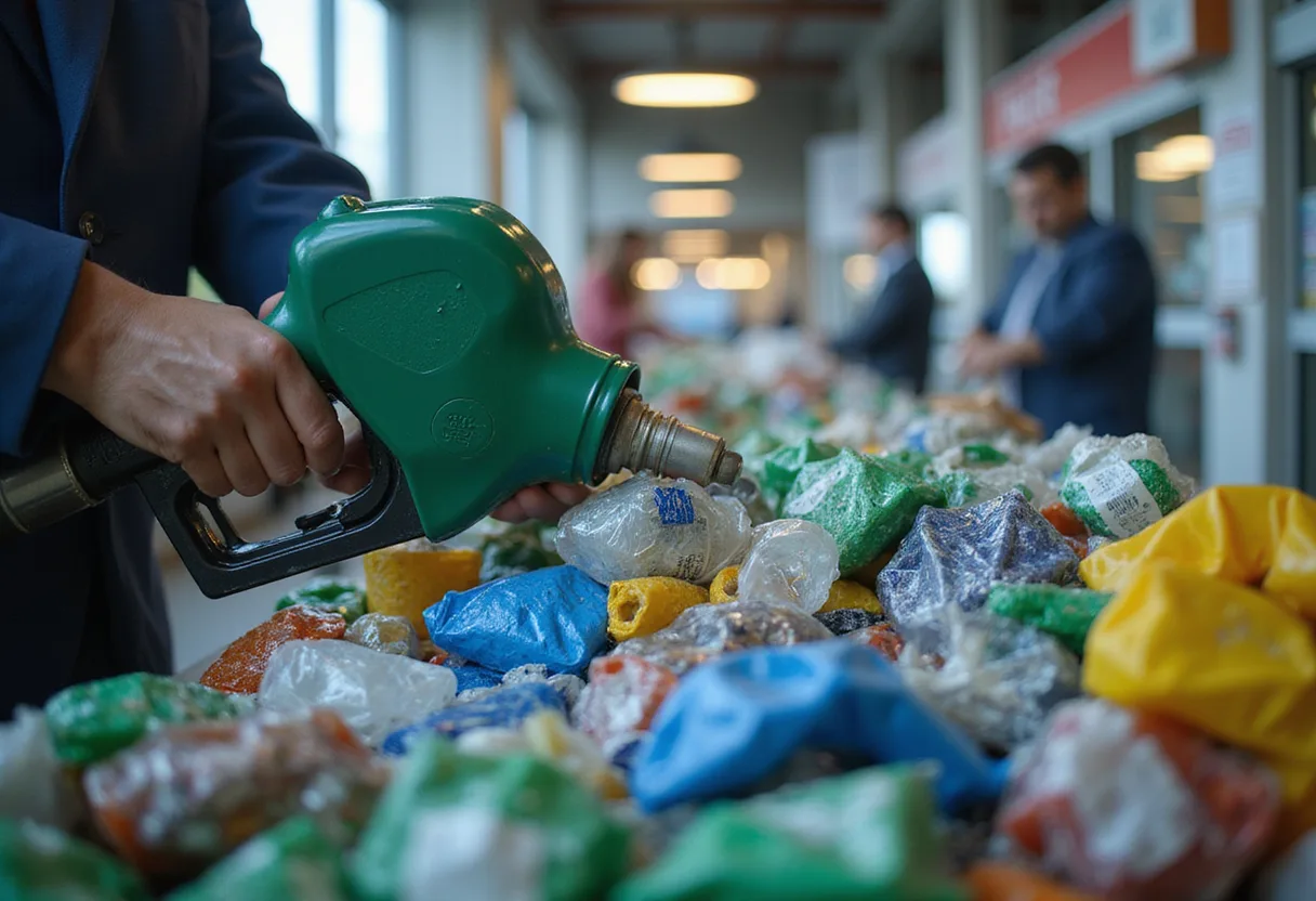 A new process turns plastic waste into gasoline and diesel fuel