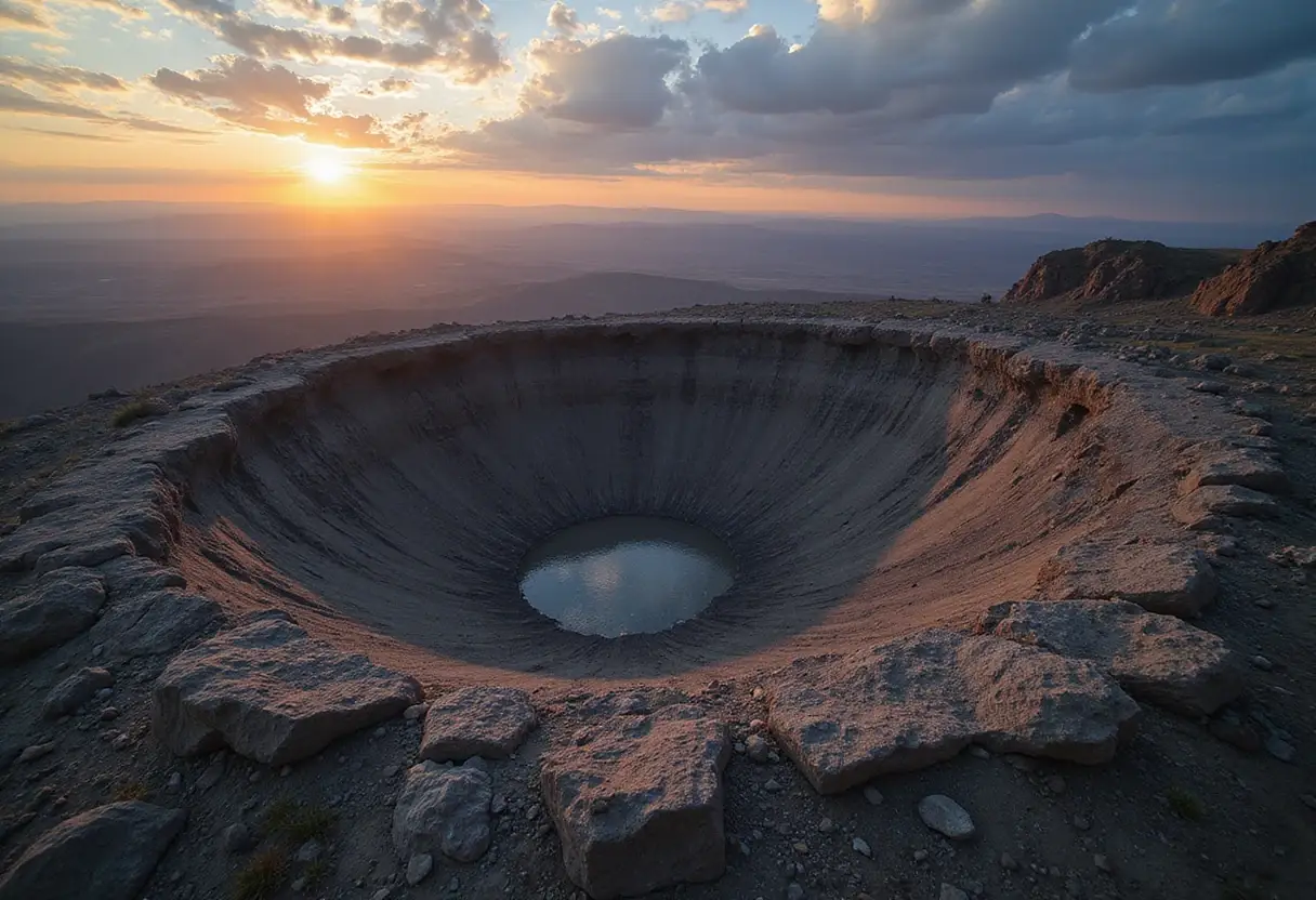One of America's biggest meteor craters is 100 million years younger than we thought — and coincided with a global extin