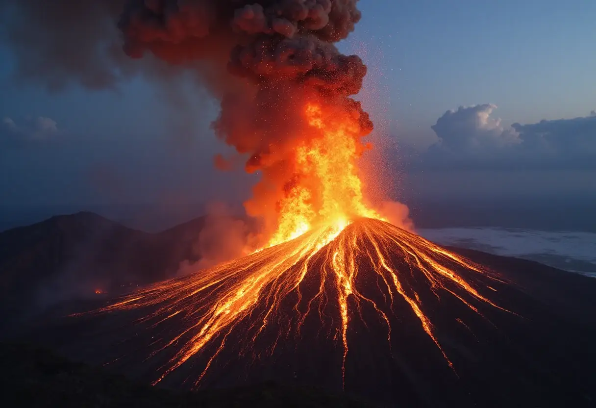 Anak Krakatau blasts ash nearly 10 miles high